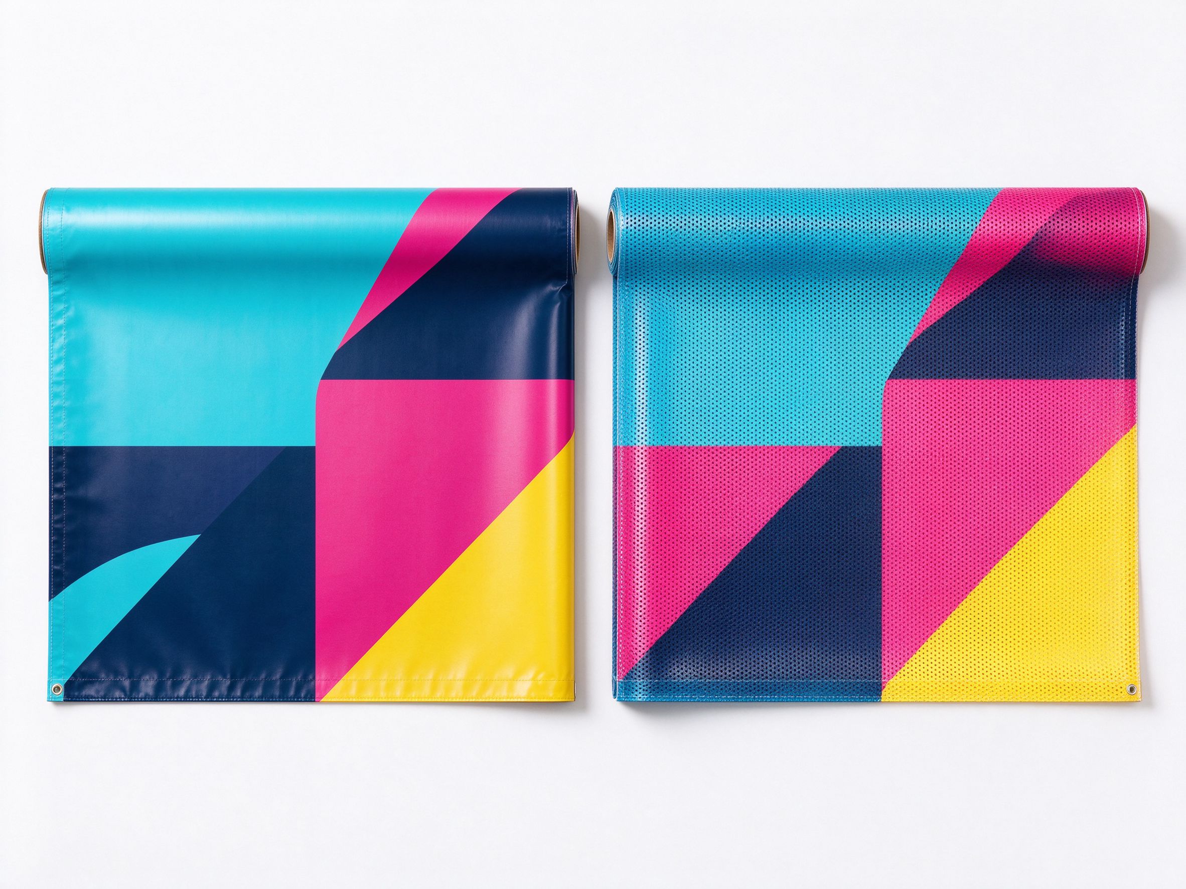 PVC vinyl and mesh banner rolls